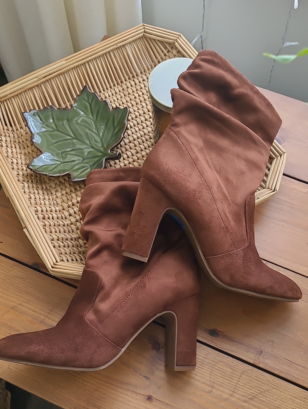 Jessica Simpson Faux Suede Slouch Boots